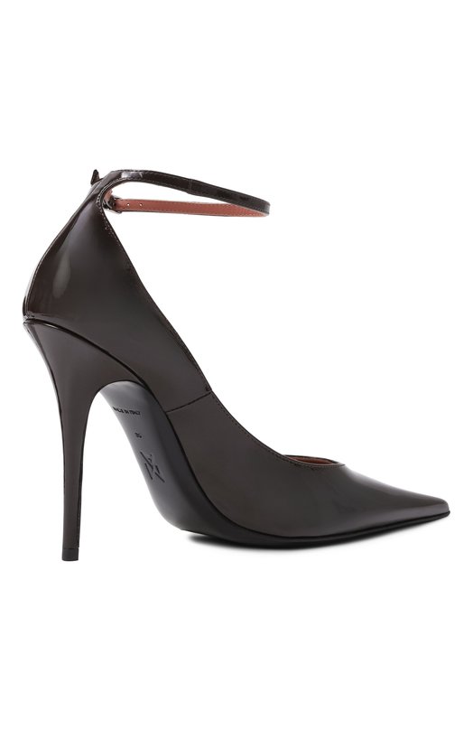 Кожаные туфли Anok 105 Amina Muaddi AN0K PUMP/PATENT Коричневый  AN0K PUMP/PATENT Фото 5