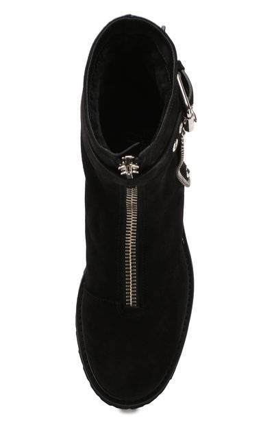 Замшевые ботинки с внутренней отделкой из меха кролика GIUSEPPE ZANOTTI DESIGN, арт. I870060/003, фото 5