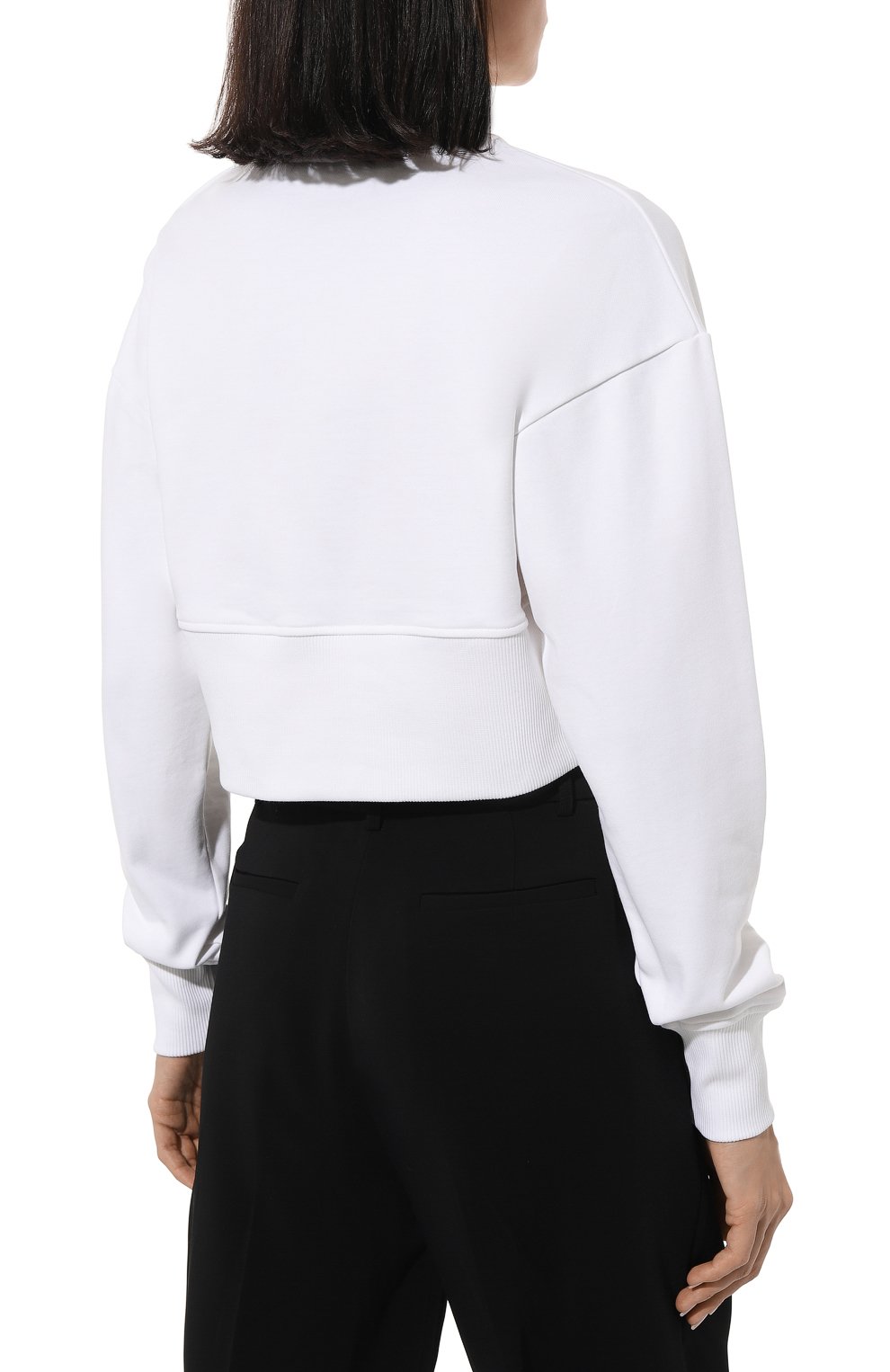 Хлопковый свитшот BALMAIN белого цвета по цене 79150 руб., арт. AF0J0040BB02, фото 4 Хлопковый свитшот BALMAIN, арт. AF0J0040BB02, фото 4