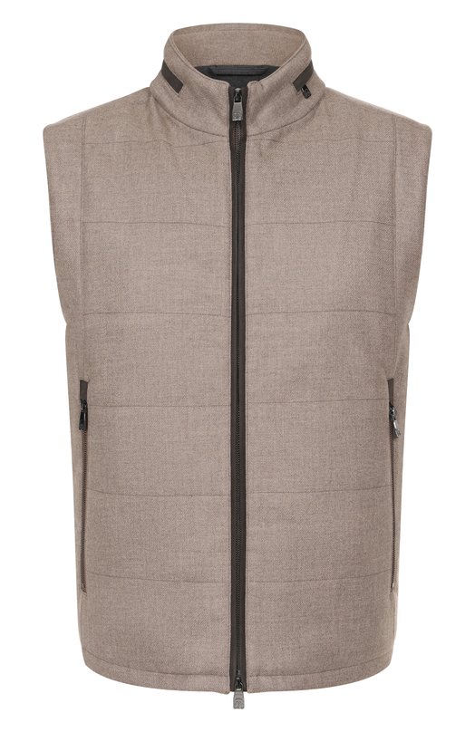 Жилет из шерсти и кашемира Corneliani 26C571-2618267 Бежевый 26C571-2618267