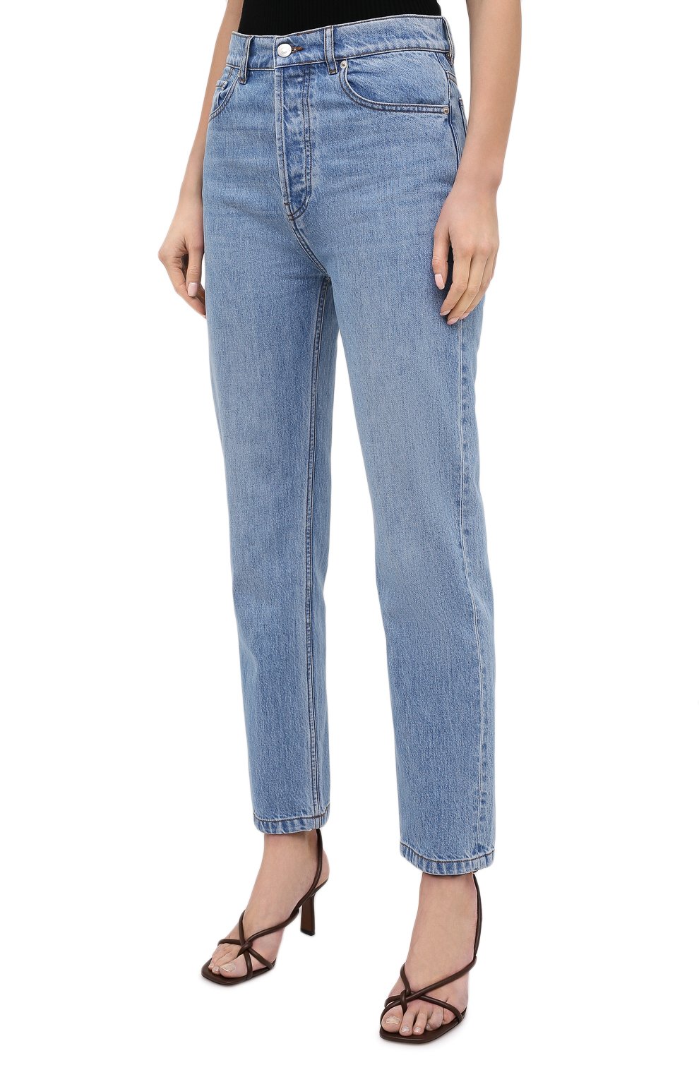 Джинсы NANUSHKA голубого цвета по цене 51250 руб., арт. KEMIA_LIGHT BLUE_RIGID DENIM, фото 3 Джинсы NANUSHKA, арт. KEMIA_LIGHT BLUE_RIGID DENIM, фото 3