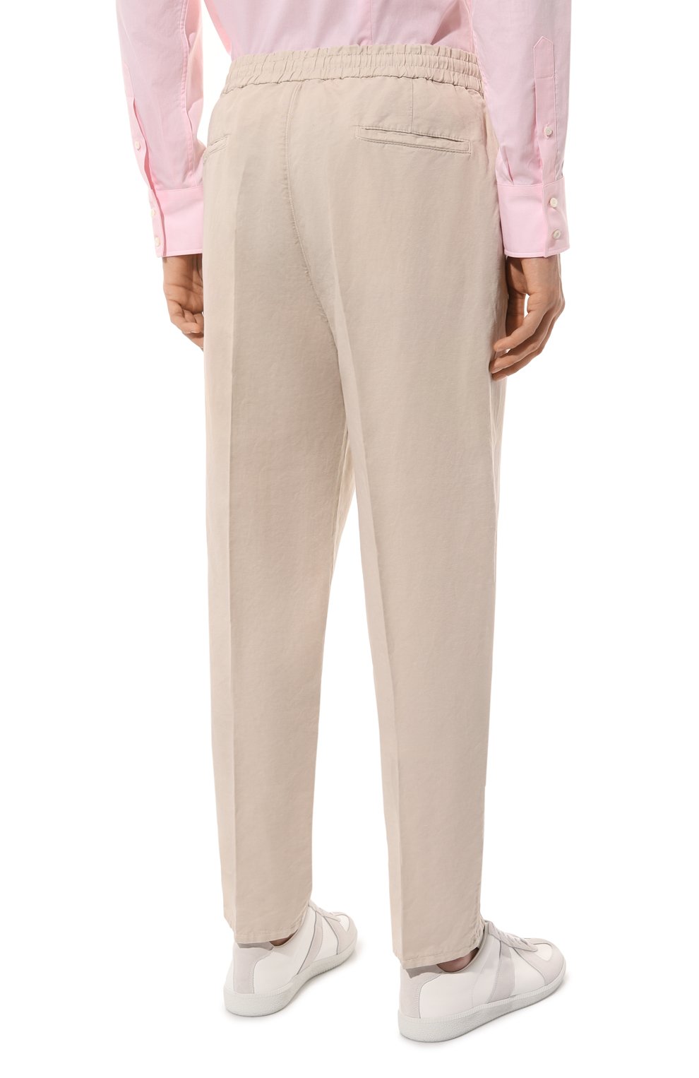 Брюки изо льна и хлопка BRUNELLO CUCINELLI, арт. M291DE1710, фото 4