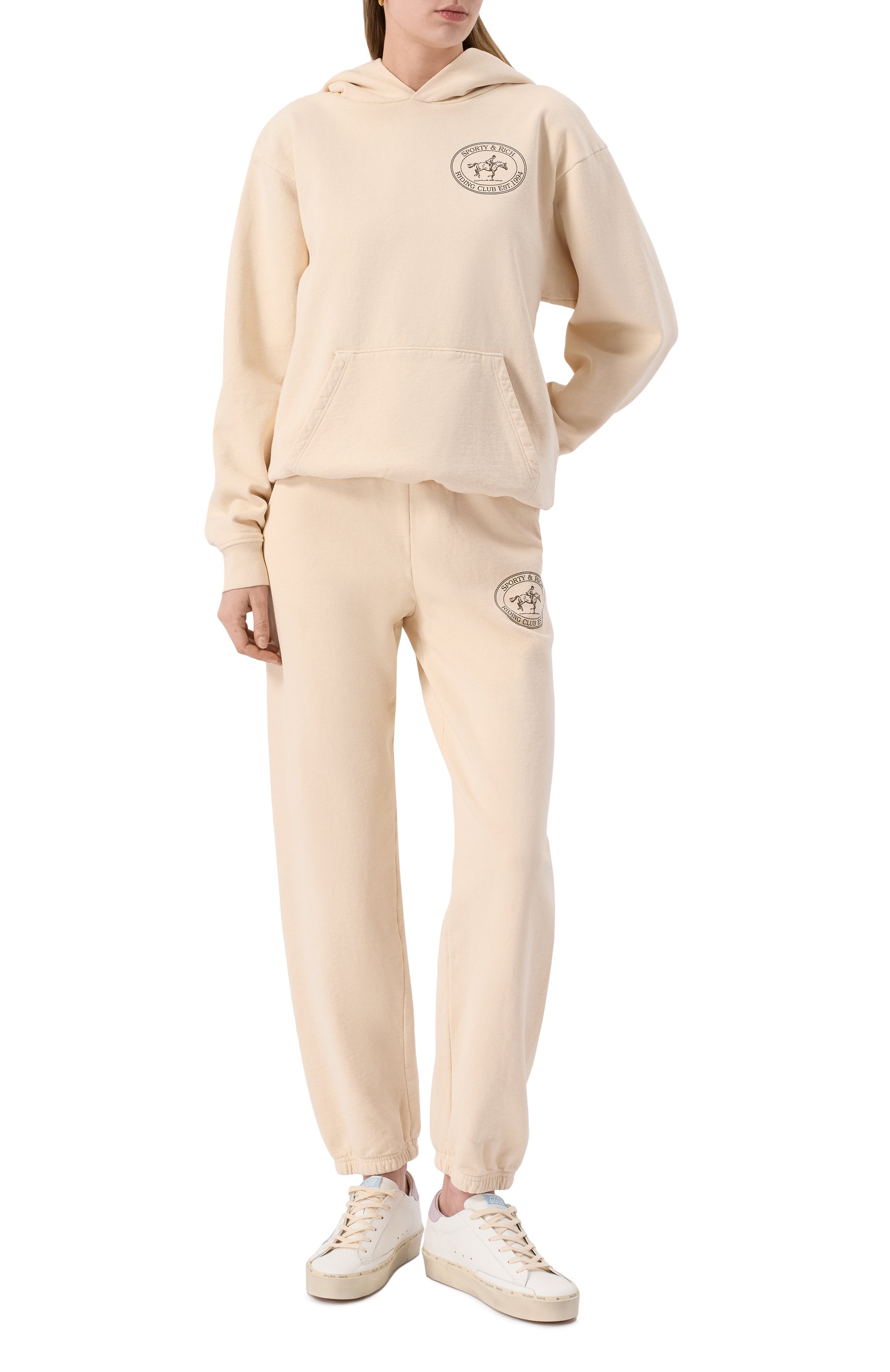 Хлопковое худи SPORTY AND RICH, арт. ST070612244CR01, фото 2