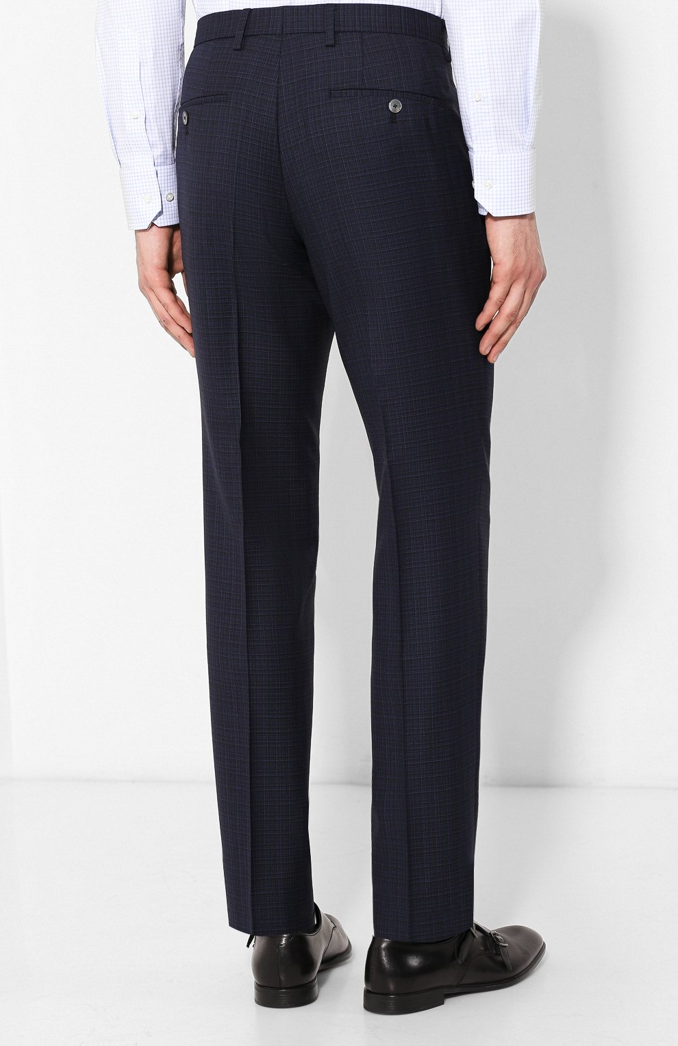 Шерстяной костюм-тройка BOSS синего цвета по цене 74000 руб., арт. 50412061, фото 7 Шерстяной костюм-тройка BOSS, арт. 50412061, фото 7