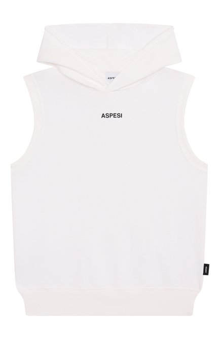 Детского комплект из футболки и шорт ASPESI белого цвета, арт. S25005DPM7067/6A-8A | Фото 2 (Драгоценные камни: Проставлено; Материал внешний: Хлопок; Материал сплава: Проставлено; Рукава: Короткие)