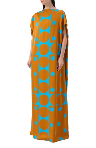 Платье из вискозы DRIES VAN NOTEN разноцветного цвета по цене 263500 руб., арт. 011035/3188, фото 2 Платье из вискозы DRIES VAN NOTEN, арт. 011035/3188, фото 2