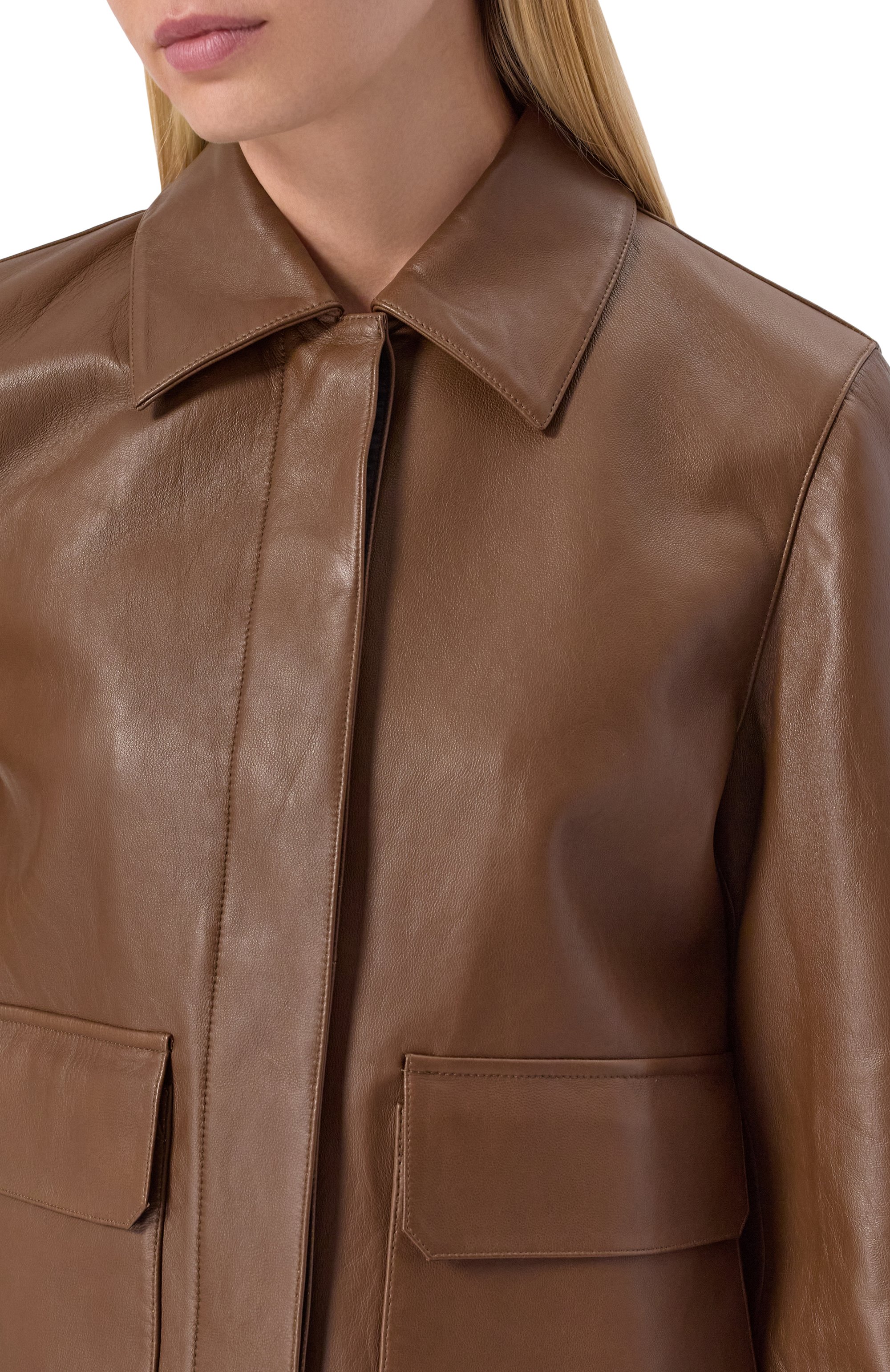 Кожаная куртка THEORY, арт. P0100405, фото 5