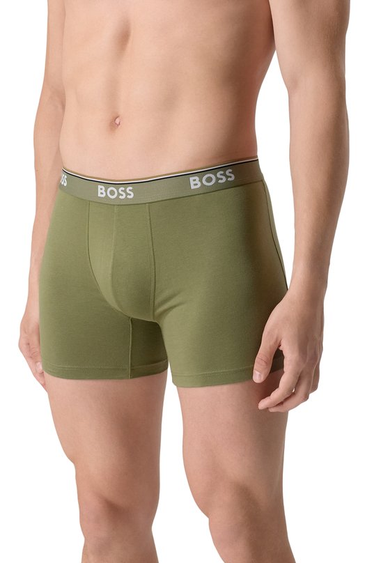Комплект из трех боксеров BOSS 50531691 Хаки  50531691 Фото 2