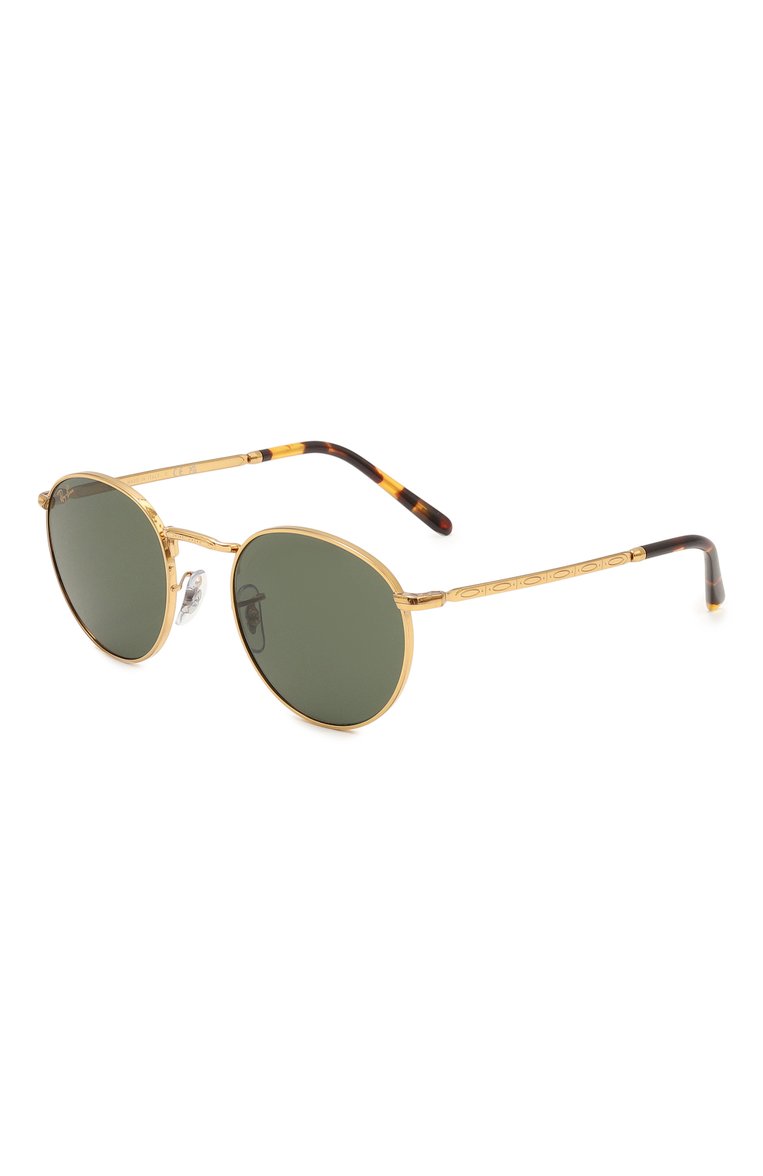 Женские солнцезащитные очки RAY-BAN зеленого цвета, арт. 3637-919631 | Фото 1 (Тип очков: С/з; Кросс-КТ: С/з-унисекс; Нос: Не проставлено; Региональные ограничения белый список (Axapta Mercury): Не проставлено; Материал: Металл; Оптика Гендер: оптика-унисекс; Очки форма: Круглые)