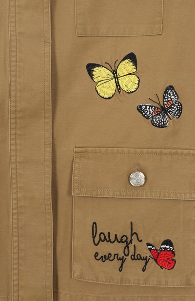 Хлопковая куртка-рубашка MONNALISA, арт. 49G101, фото 3