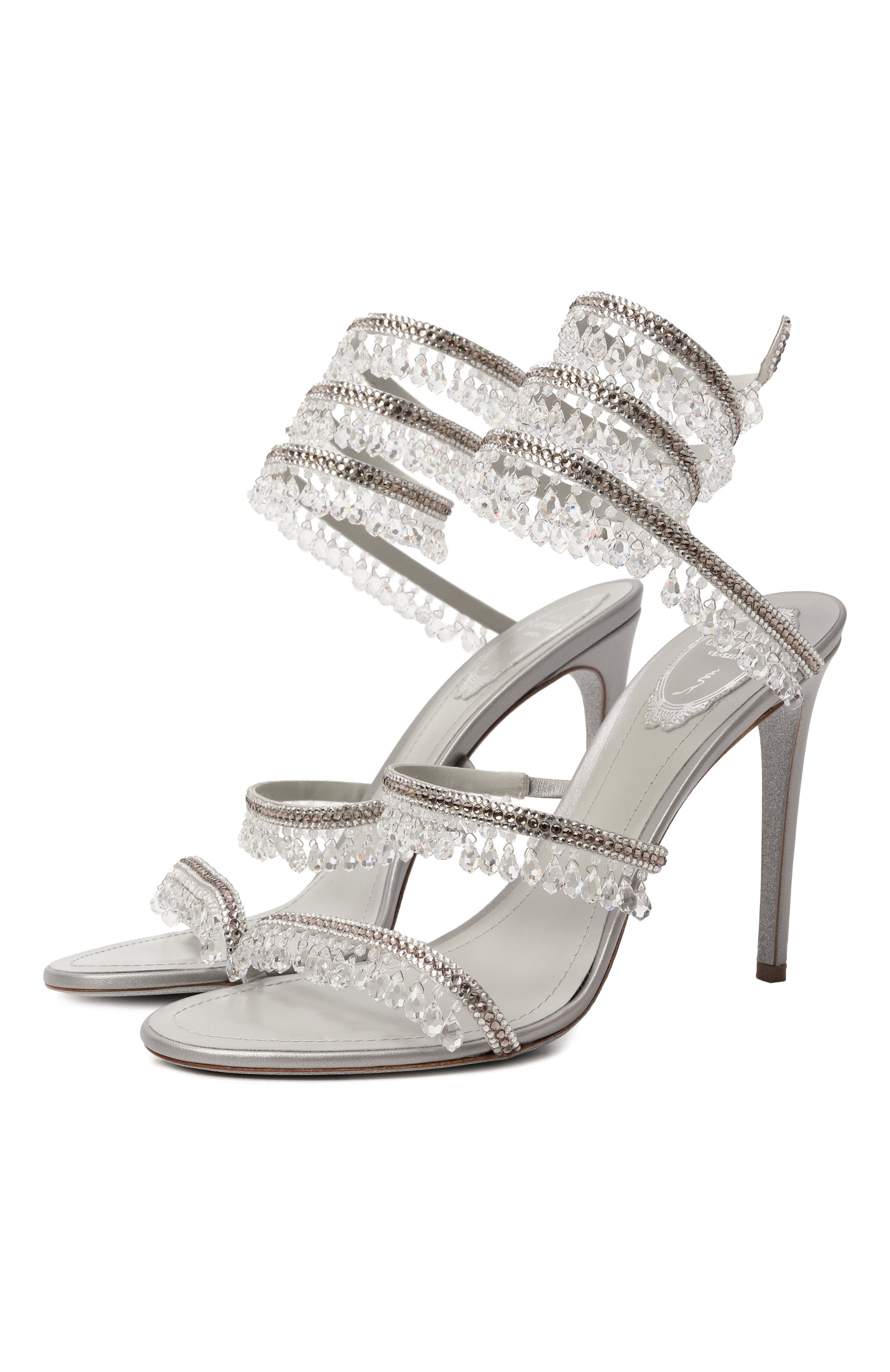 Текстильные босоножки chandelier 105 RENE CAOVILLA, арт. C12535-105/R001, фото 1