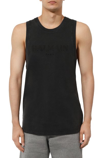 Хлопковая майка BALMAIN, арт. DH1EC016/BC73, фото 3