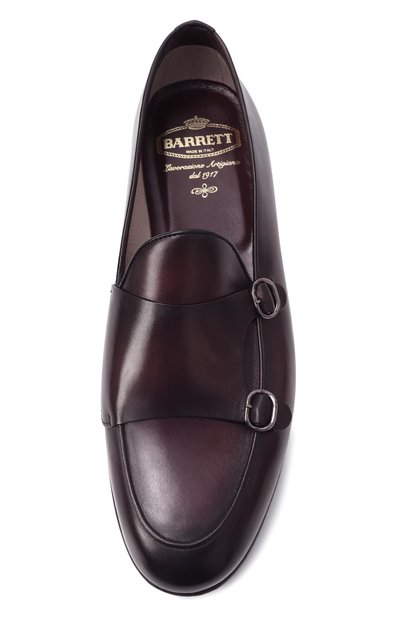 Кожаные монки BARRETT темно-бордового цвета по цене 69950 руб., арт. 221U035.24/BETIS CREAM, фото 5 Кожаные монки BARRETT, арт. 221U035.24/BETIS CREAM, фото 5