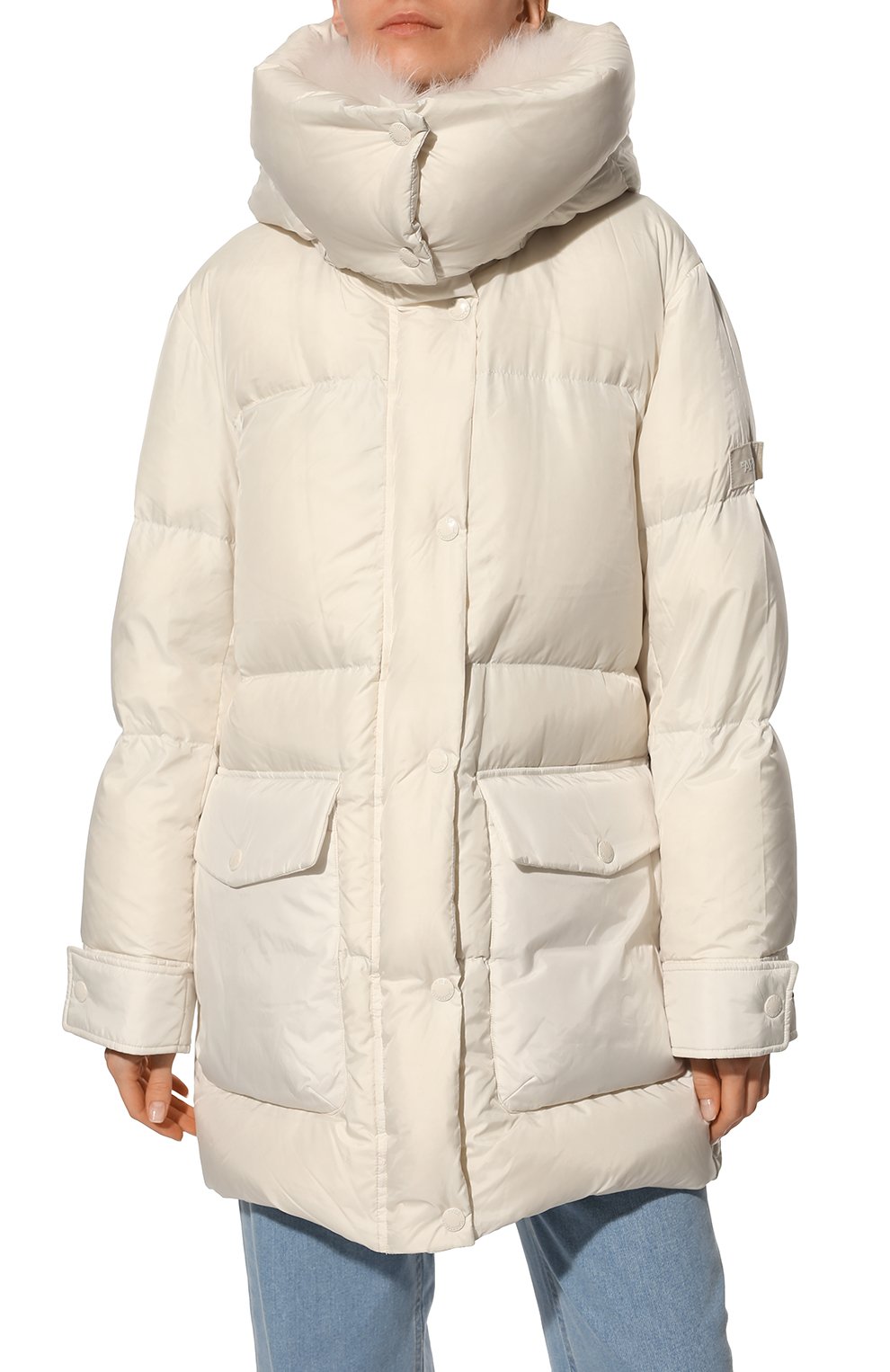 Пуховик YS ARMY PARIS белого цвета по цене 122500 руб., арт. 22WFM04583M07W, фото 3 Пуховик YS ARMY PARIS, арт. 22WFM04583M07W, фото 3