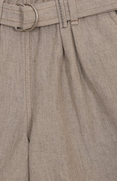 Шорты изо льна и вискозы BRUNELLO CUCINELLI, арт. BL136P233A, фото 3