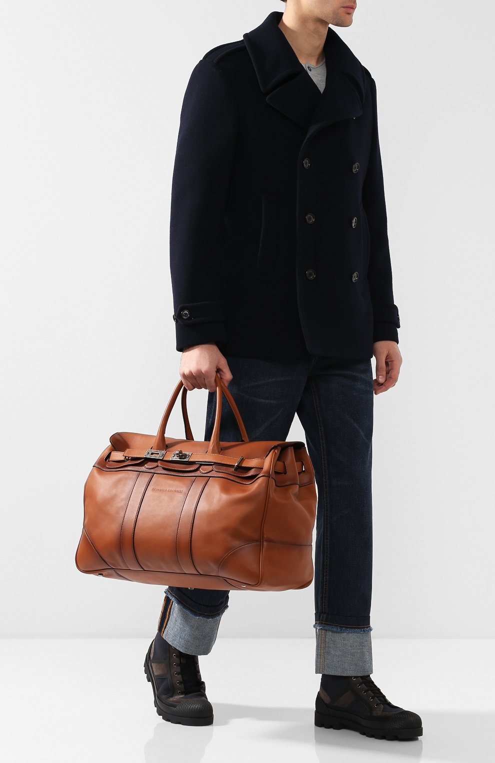 Кожаная дорожная сумка BRUNELLO CUCINELLI, арт. MBTXU071, фото 2