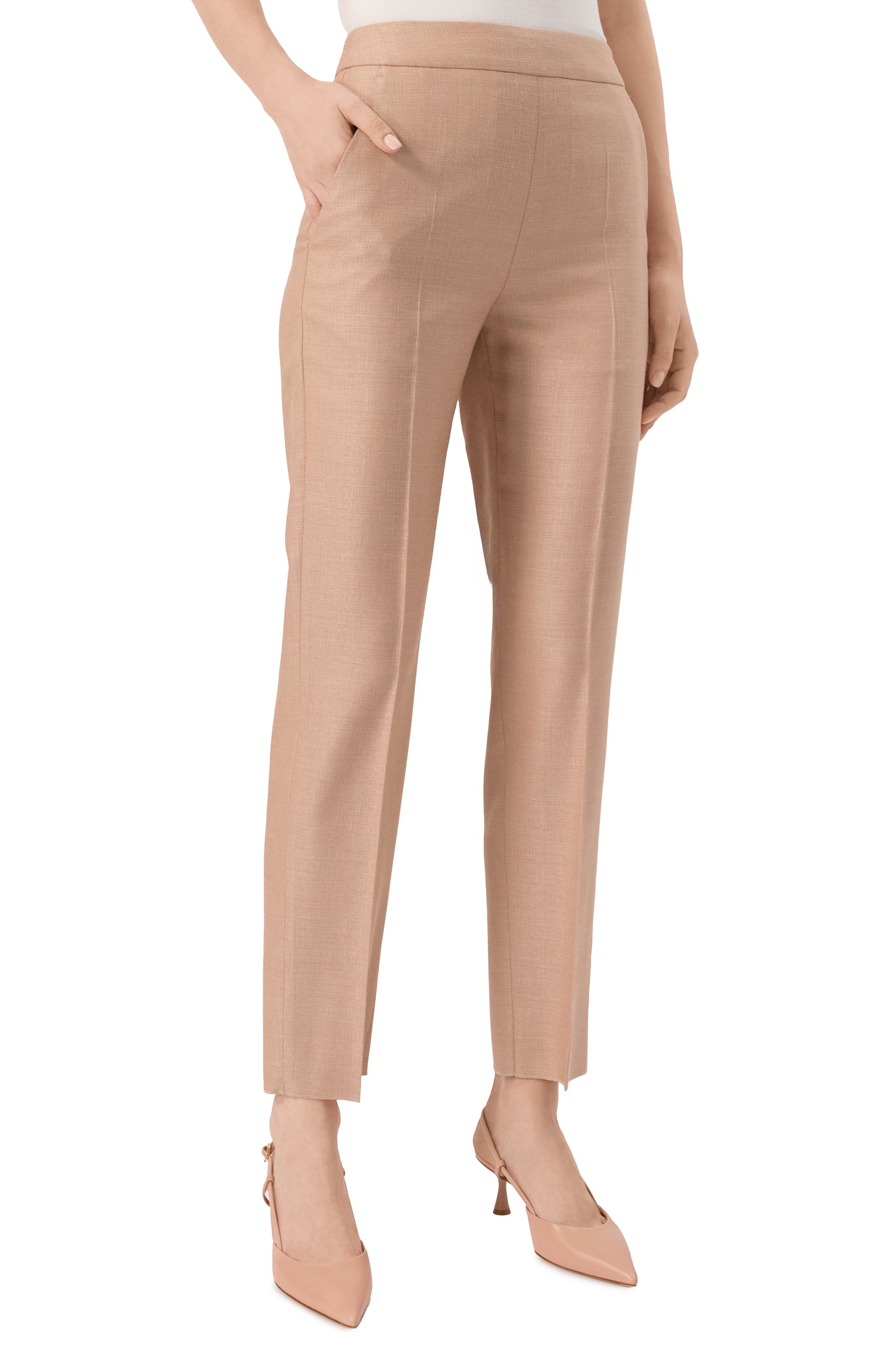 Брюки из шелка и шерсти AGNONA, арт. T70218/U4040, фото 3