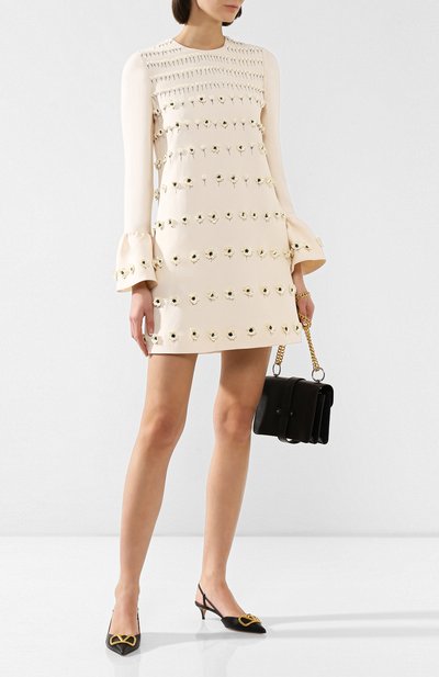 Платье VALENTINO кремового цвета по цене 545500 руб., арт. SB3VAMW21CF, фото 2 Платье VALENTINO, арт. SB3VAMW21CF, фото 2