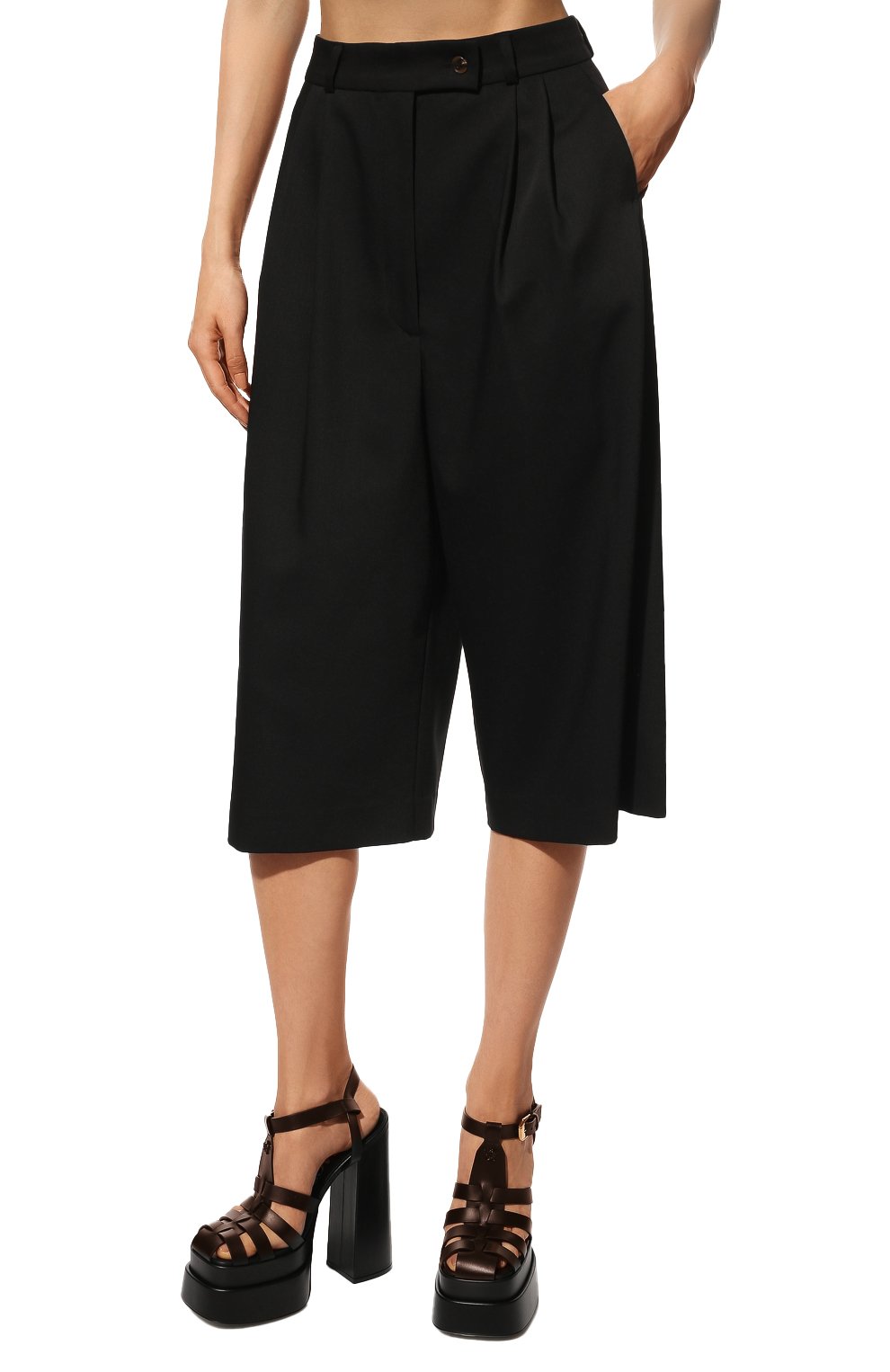 Шорты PERVERT черного цвета по цене 33000 руб., арт. PE22/SHO01/60-39/S, фото 3 Шорты PERVERT, арт. PE22/SHO01/60-39/S, фото 3