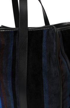 Мужская текстильная пляжная сумка MISSONI темно-синего цвета, арт. 1C30G00017/150 | Фото 3 (Материал сплава: Проставлено; Материал: Текстиль; Др�агоценные камни: Проставлено; Размер: large)