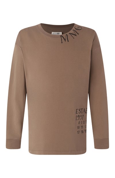 Мужская хлопковый лонгслив MM6, арт. SH0GC0047/S24312