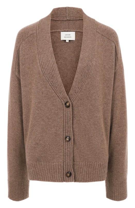 Кашемировый кардиган Loulou de Saison KAIA LDS Бежевый KAIA LDS