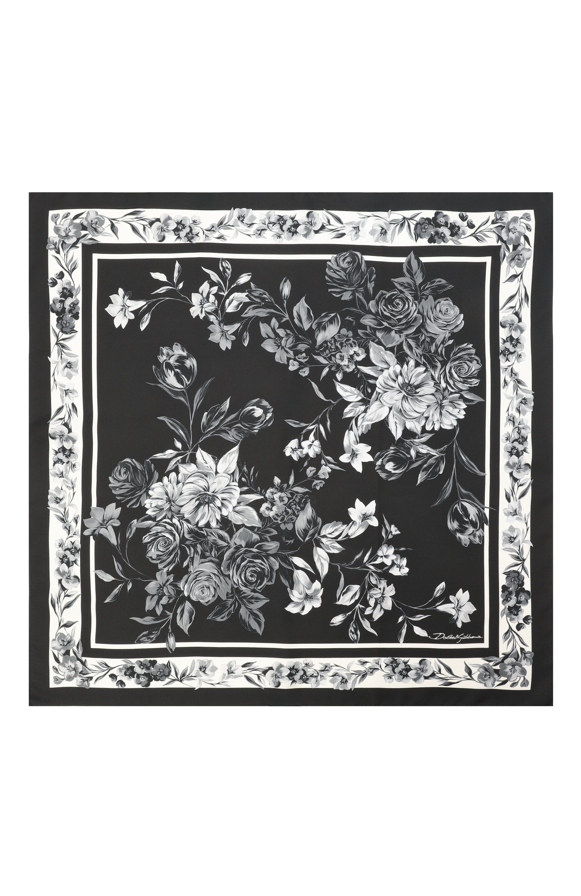 Шелковый платок DOLCE & GABBANA, арт. GQ348E/G0TJC, фото 4