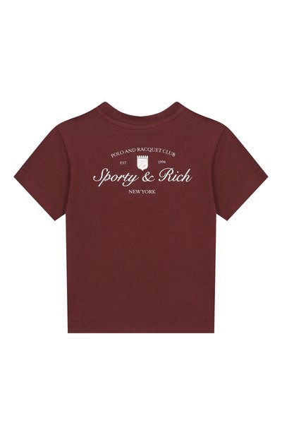 Хлопковая футболка SPORTY AND RICH, арт. T004875325RE02_001