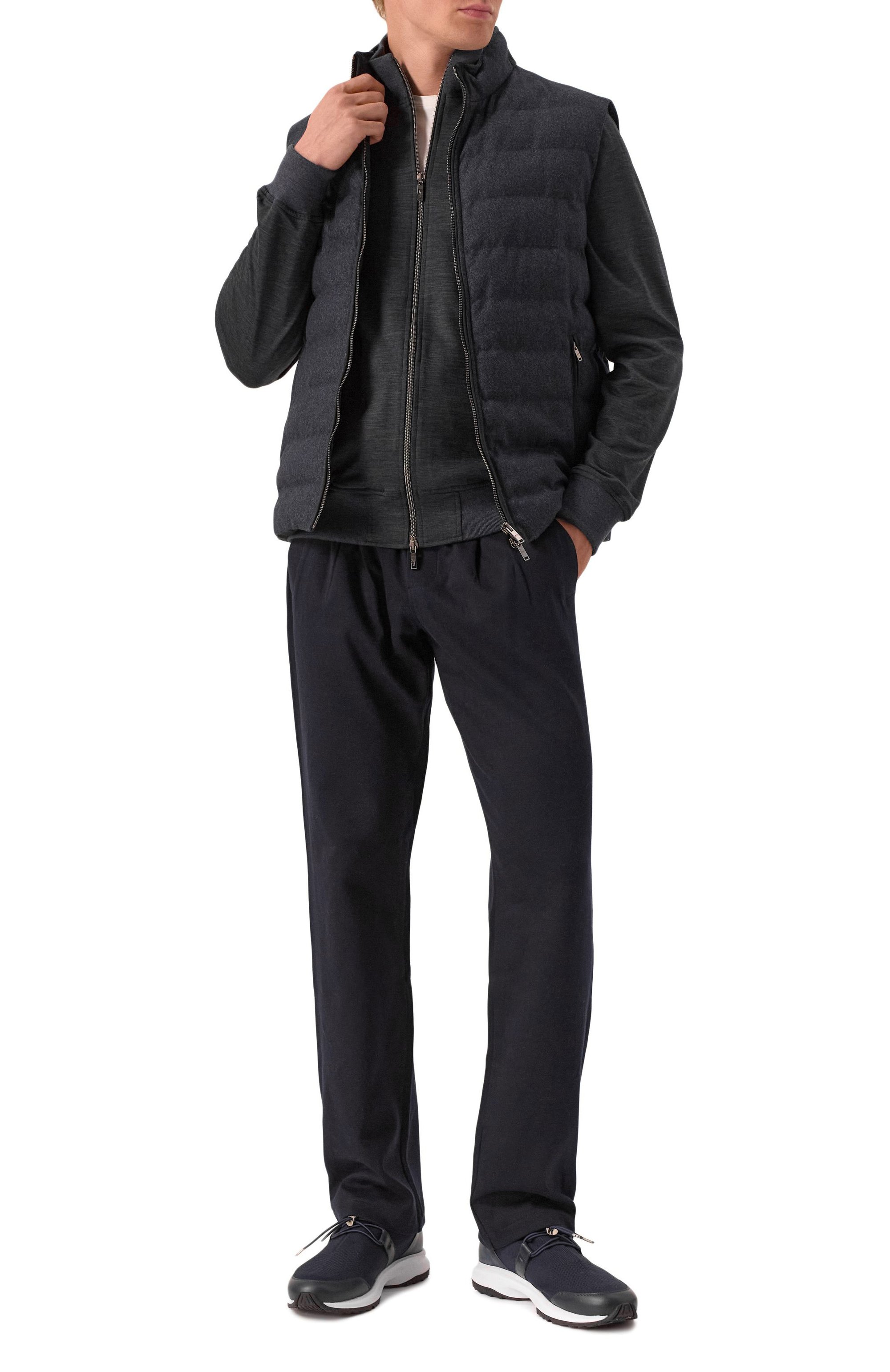 Комбинированные кроссовки MVST темно-синего цвета по цене 75650 руб., арт. 0689046.3079C316, фото 2 Комбинированные кроссовки MVST, арт. 0689046.3079C316, фото 2