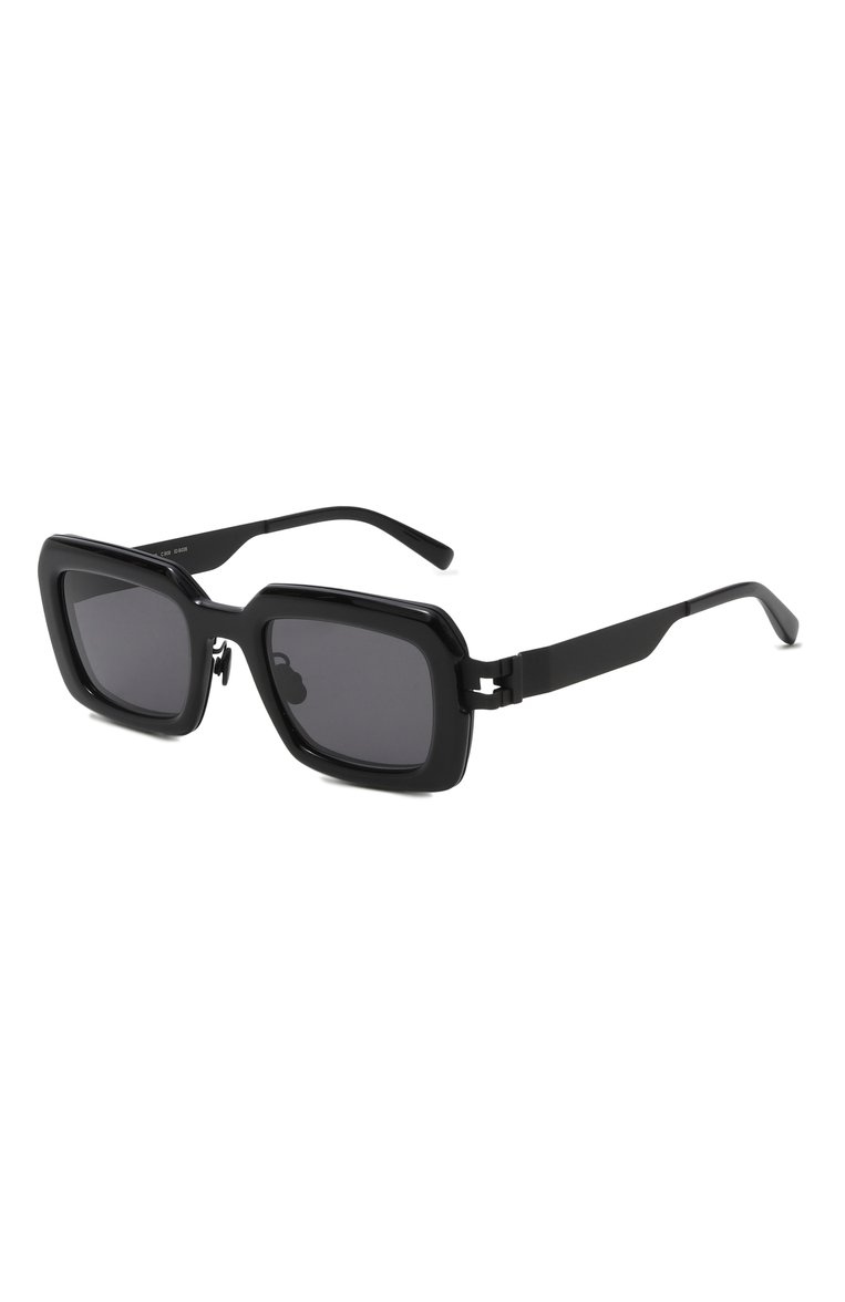Женские солнцезащитные очки MYKITA черного цвета, арт. UNA/909 | Фото 1 (Нос: Не проставлено; Материал: Металл; Региональные ограничения белый список (Axapta Mercury): Не проставлено; Тип очков: С/з; Очки форма: Прямоугольные; Оптика Гендер: оптика-женское)