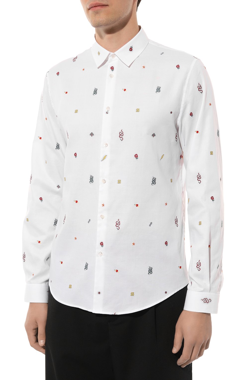 Хлопковая рубашка GUCCI, арт. 501897 Z364F, фото 3