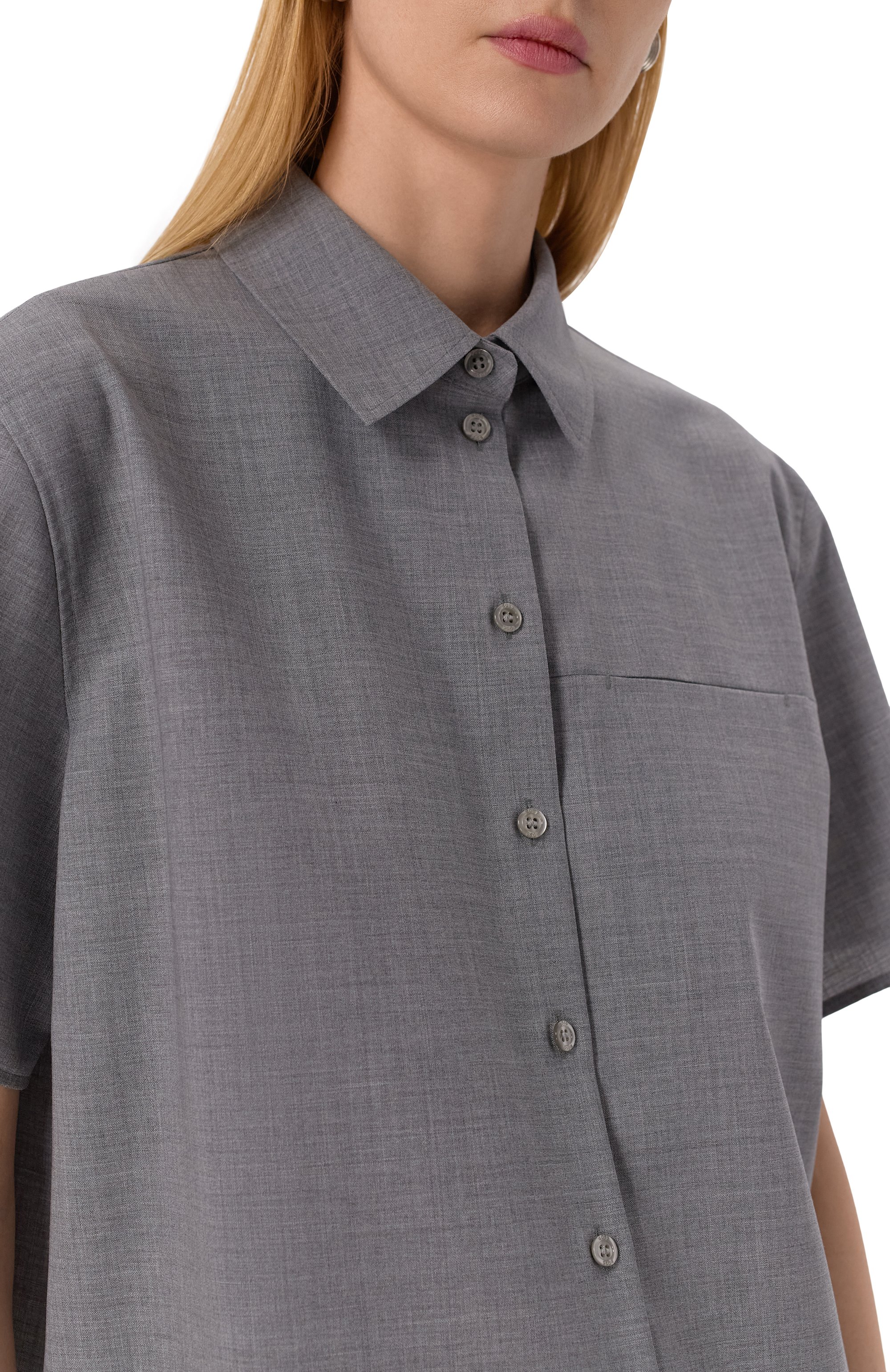 Шерстяная рубашка BOSS, арт. 50541991, фото 5