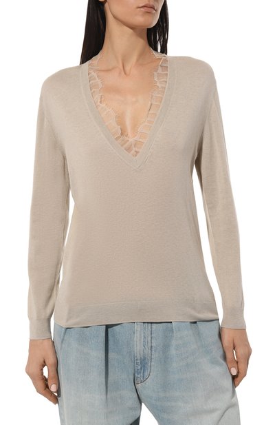 Пуловер из хлопка и шелка IRO, арт. WP12JAYDEN, фото 3