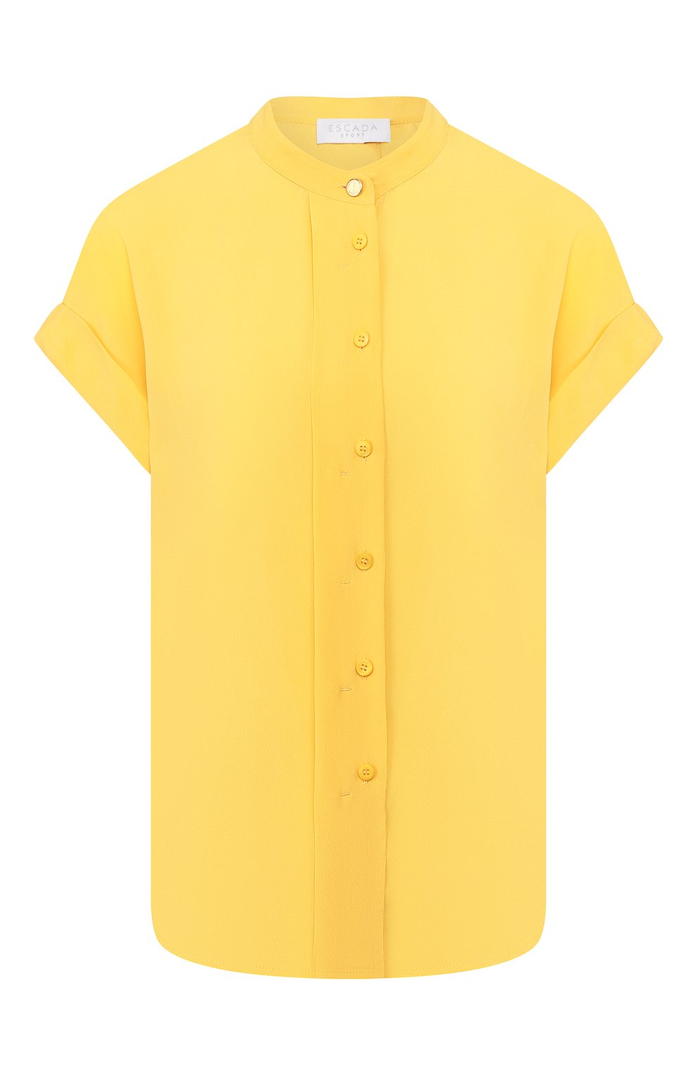 Блузка из смеси вискозы и шелка ESCADA SPORT желтого цвета по цене 31950 руб., арт. 5032033, фото 1 Блузка из смеси вискозы и шелка ESCADA SPORT, арт. 5032033, фото 1