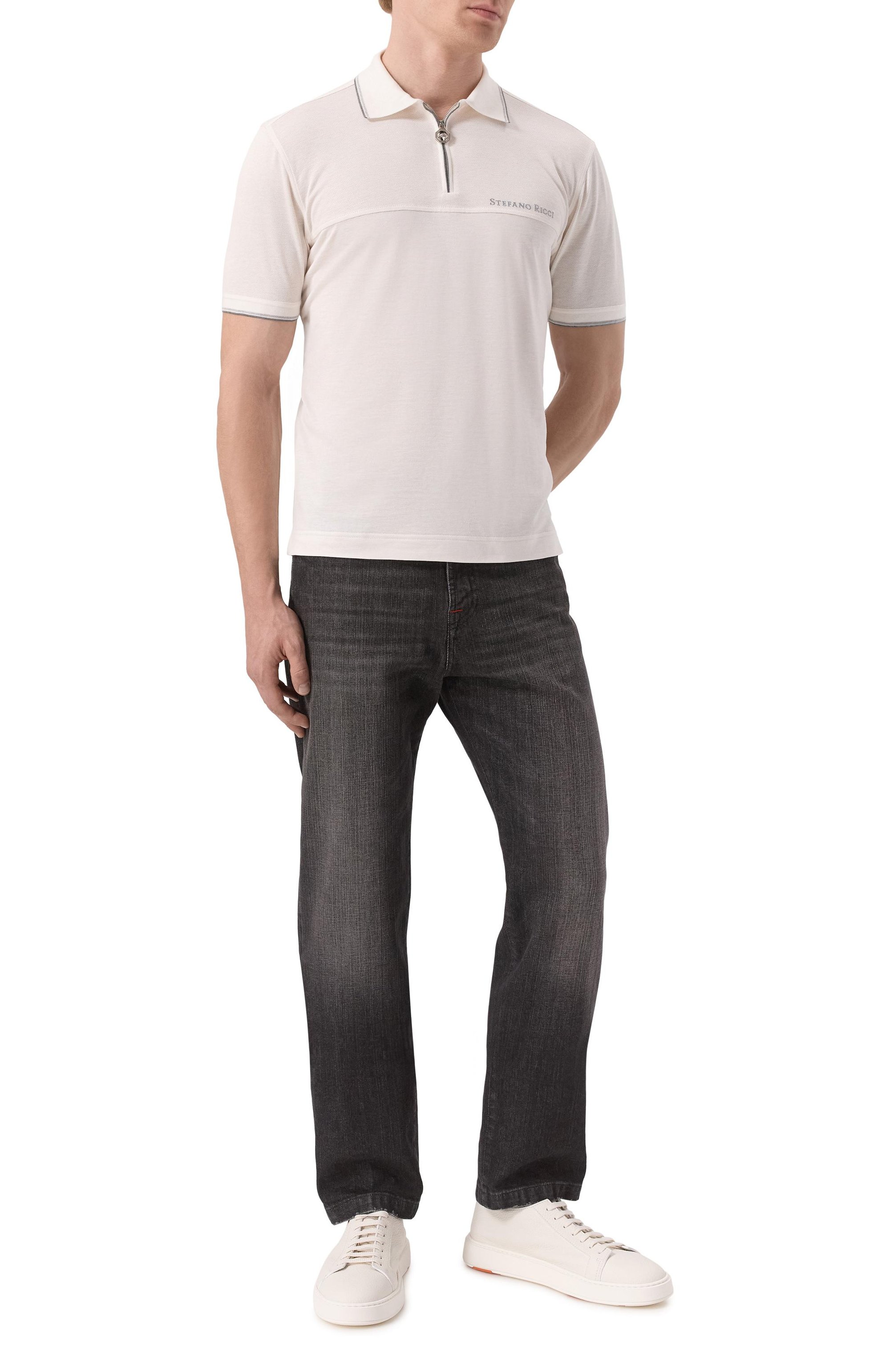 Поло из шелка и льна STEFANO RICCI, арт. K919053P31/T25102/66, фото 2