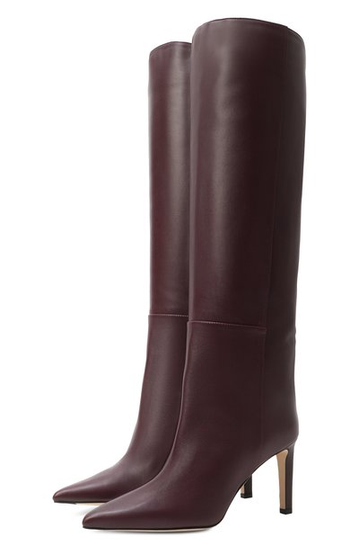 Женские кожаные сапоги alizze 85 JIMMY CHOO, арт. F_AL.EA/IZ/ZE KB 85/SUE_SQM.AL_5A_IZ/ZE KB 85