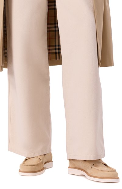 Замшевые пенни-лоферы SANTONI, арт. WUQG59818BIASLH0, фото 3