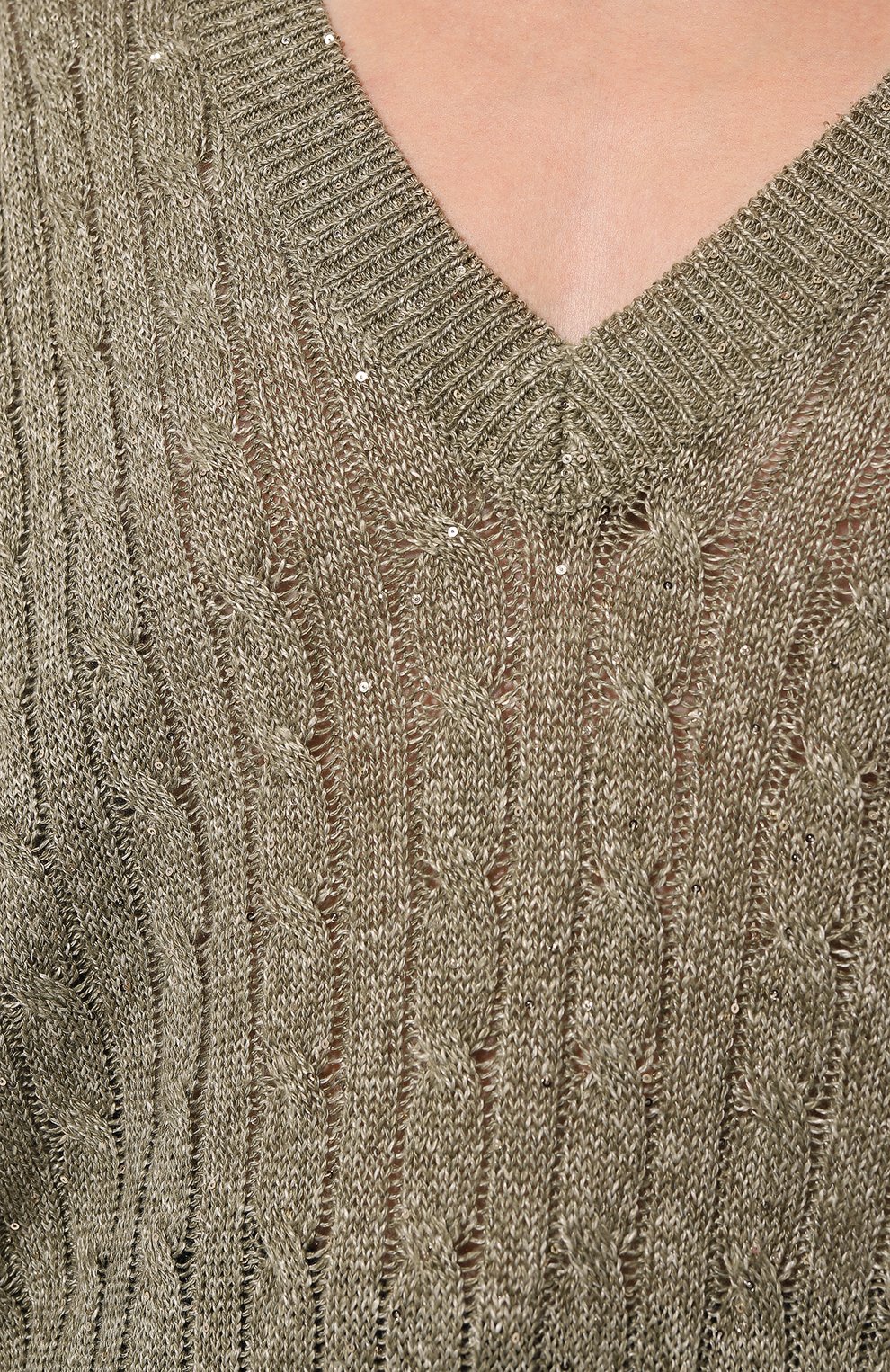 Льняной свитер BRUNELLO CUCINELLI, арт. MC000B1124, фото 5