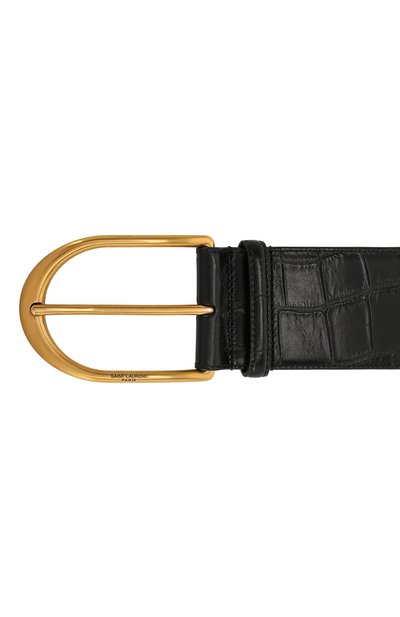 Кожаный ремень SAINT LAURENT, арт. 619783/1SR0W, фото 3