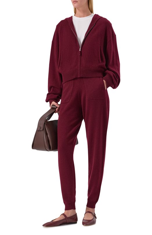 Кардиган из шерсти и кашемира Allude 255/17700 Бордовый  255/17700 Фото 2