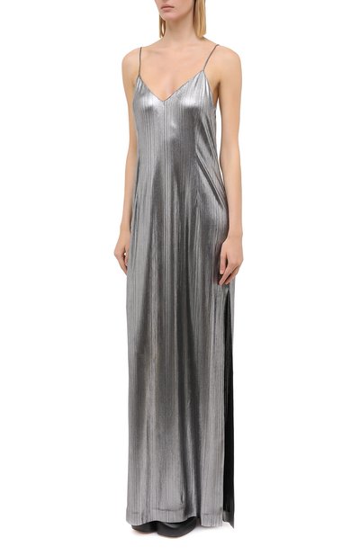 Платье VETEMENTS серебряного цвета по цене 109000 руб., арт. WAH21DR901 2607/SILVER, фото 3 Платье VETEMENTS, арт. WAH21DR901 2607/SILVER, фото 3