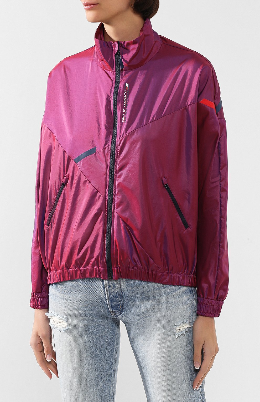 Куртка TOMMY SPORT фиолетового цвета по цене 13990 руб., арт. S10S100370, фото 3 Куртка TOMMY SPORT, арт. S10S100370, фото 3