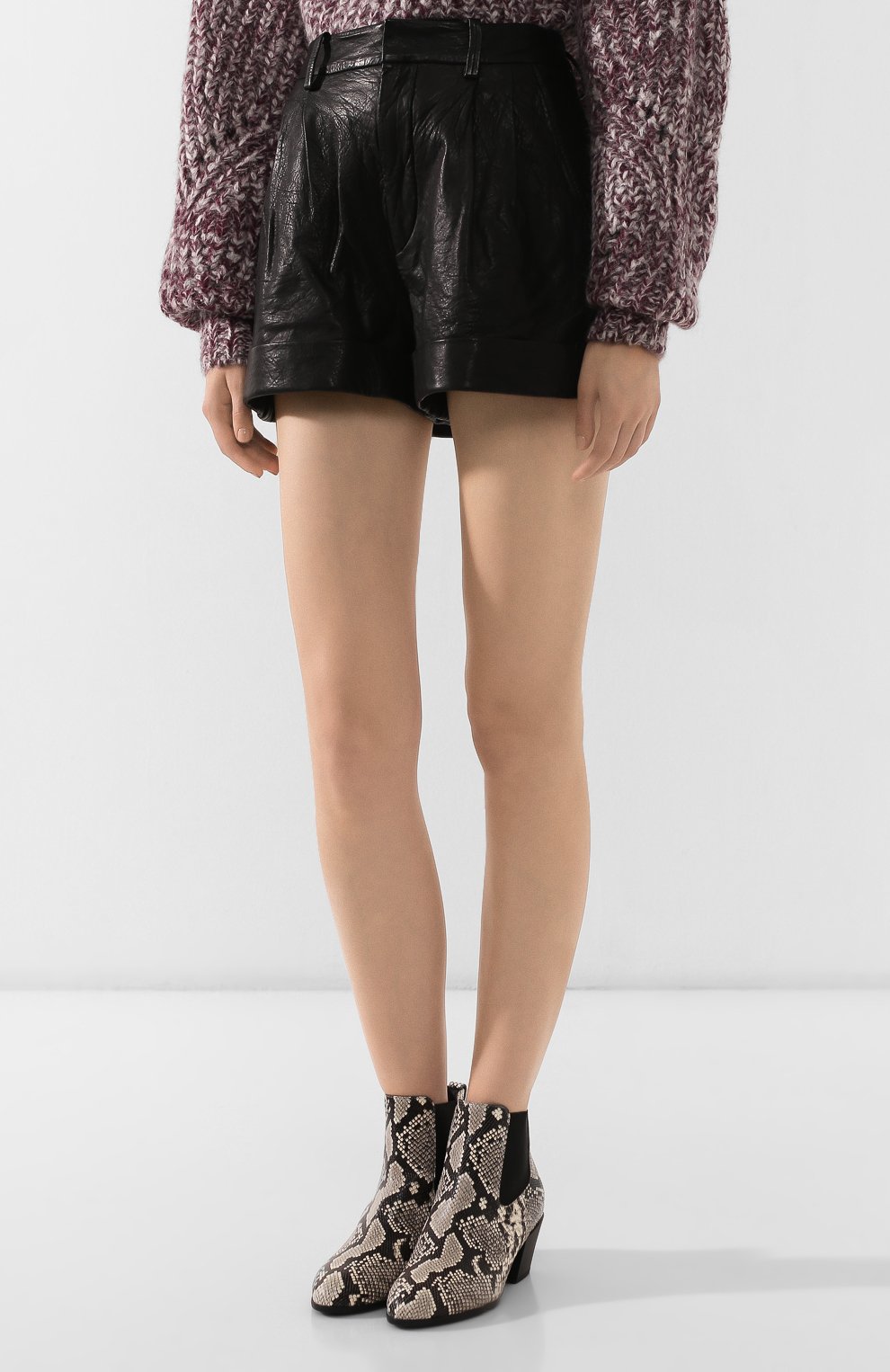 Кожаные шорты ISABEL MARANT ETOILE, арт. SH0209-19A002E/AB0T, фото 3