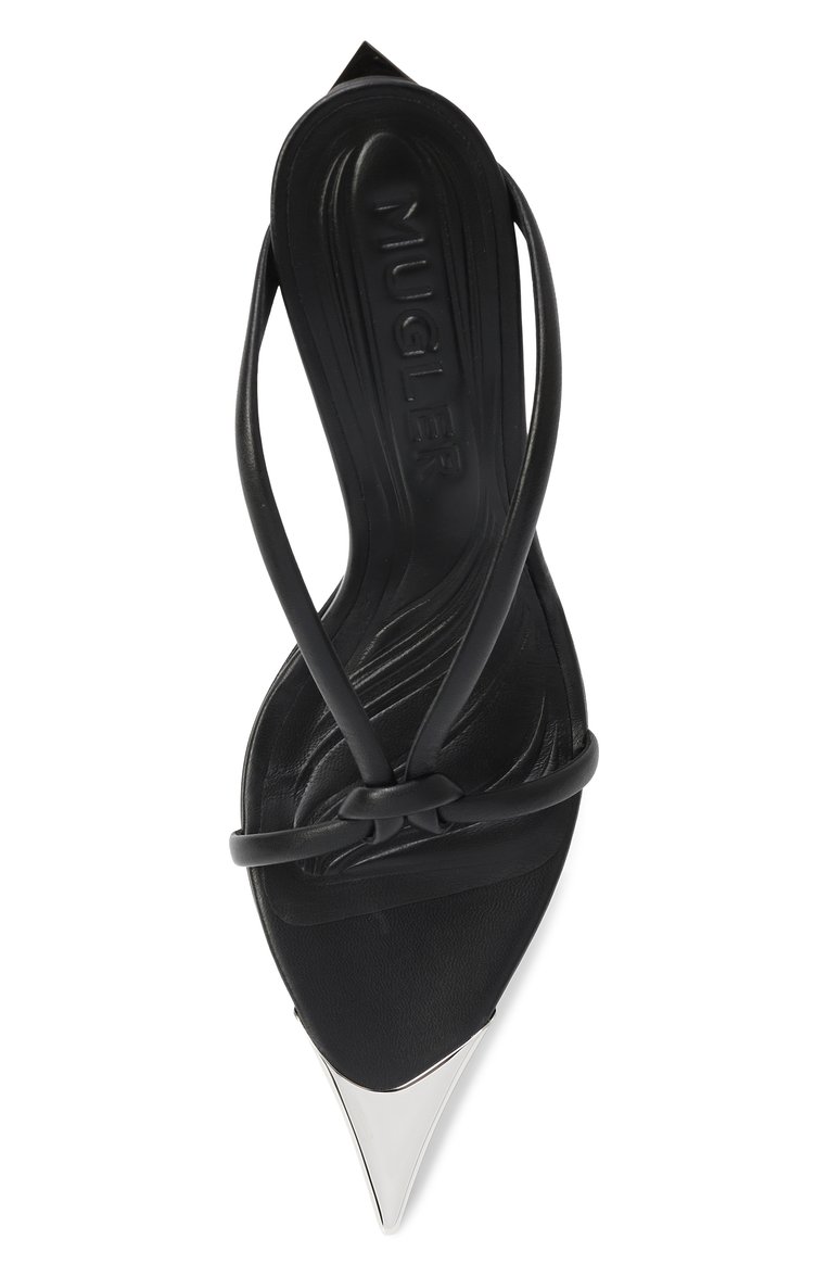 Кожаные мюли fang 95 MUGLER, арт. MUWSS25SC130_SL001, фото 1