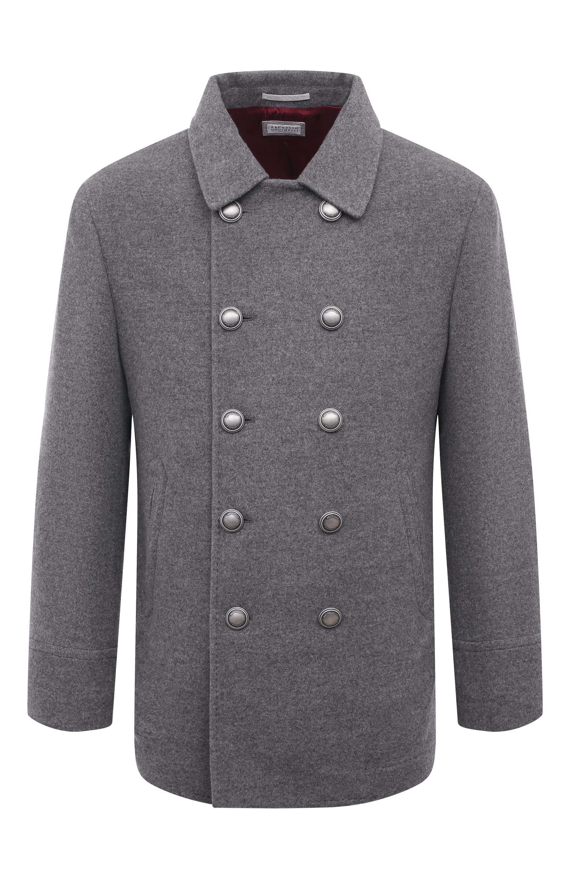 Кашемировое пальто BRUNELLO CUCINELLI серого цвета по цене 774000 руб., арт. MT4977008D, фото 1 Кашемировое пальто BRUNELLO CUCINELLI, арт. MT4977008D, фото 1