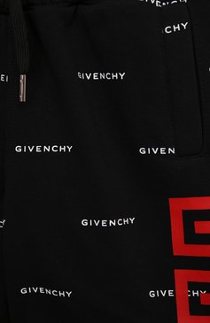 Детские хлопковые шорты GIVENCHY черного цвета, арт. H30142/6A-12A | Фото 3 (Материал внешний: Хлопок; Материал сплава: Проставлено; Нос: Не проставлено; Случай: Повседневный; Ростовка одежда: 5 лет | 110 см, 7 лет | 122 см, 10 - 11 лет | 140 - 146см, 12 лет | 152 см)