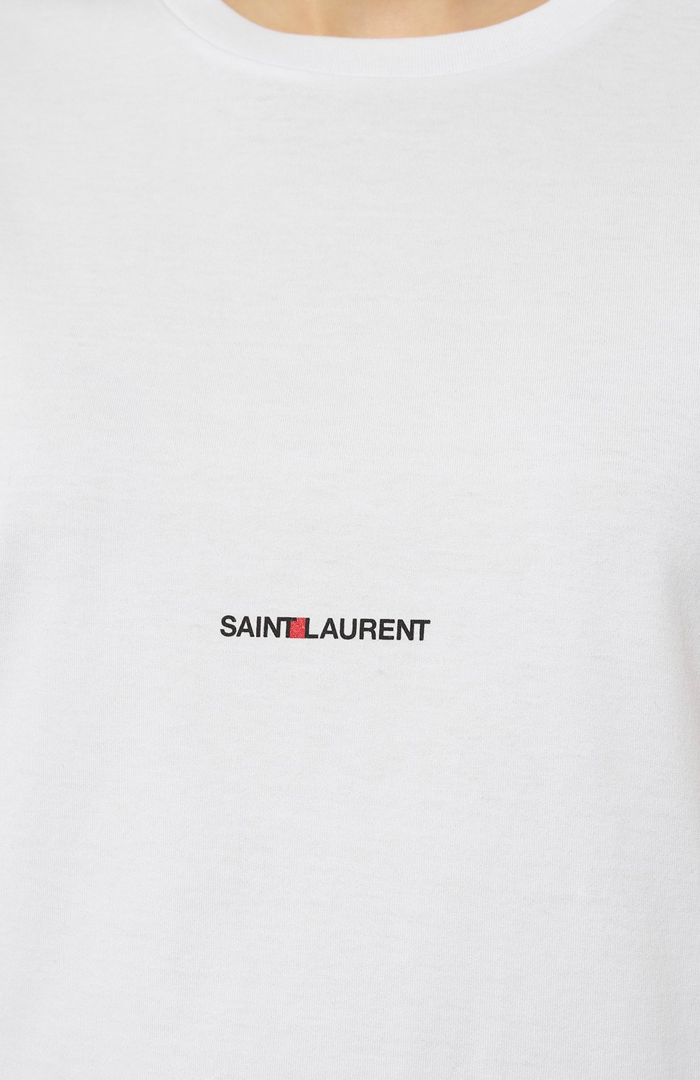 Хлопковая футболка SAINT LAURENT, арт. 460876/YB2DQ9000, фото 5