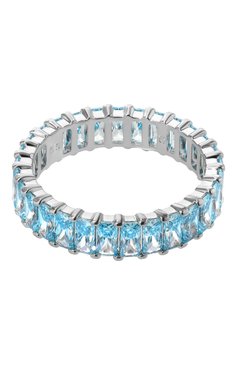 Женское кольцо matrix SWAROVSKI голубого цвета, арт. 5661910 | Фото 1 (Нос: Не проставлено; Региональные ограничения белый список (Axapta Mercury): Не проставлено; Материал: Металл, Кристаллы)
