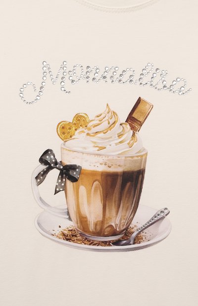 Хлопковый лонгслив MONNALISA, арт. 19D613, фото 3