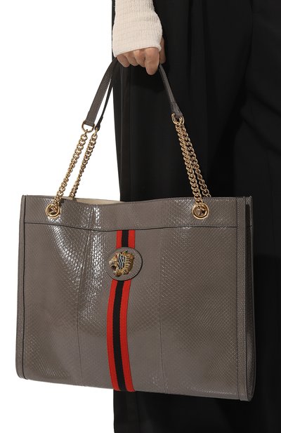 Сумка-тоут rajah large из кожи питона GUCCI, арт. 537219 LJMFX, фото 2